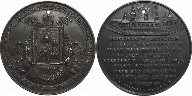 Polska, Medal pamiątka 500 lat obrazu Jasnogórskiego 1882 Znany i ceniony medal....