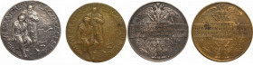 Polska, Medal Rosjanie Braciom Polakom 1914 r. - obie wersje