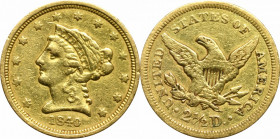 USA, 2-1/2 dollar 1840