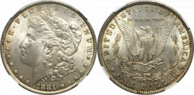 USA, Morgan dollar 1881 - NGC MS63