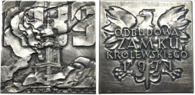 PRL, Medal Odbudowa Zamku Królewskiego w Warszawie 1971 - srebro