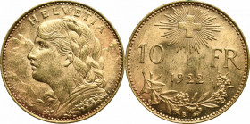 Switzerland, 10 francs 1922