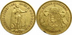 Hungary, Franz Joseph, 10 kronen 1901 KB, Kremnitz