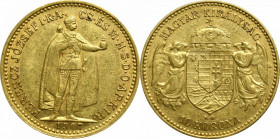 Hungary, Franz Joseph, 10 kronen 1907 KB, Kremnitz