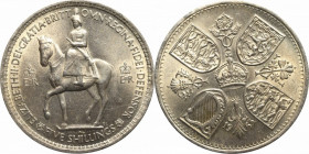 UK, 5 shillings 1953