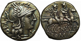 Roman Republic, Cn. Lucretius Trio, Denar