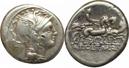 Roman Republic, Appius Claudius Pulcher, T. Manilus Mancius and Q. Urbinus, Denar