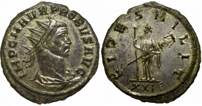 Roman Empire, Probus, Antoninian Roma Beautiful example with almost full silveri...