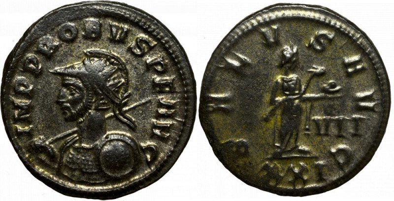 Roman Empire, Probus, Antoninianus Siscia NOTE: The Emperor is holding a small, ...