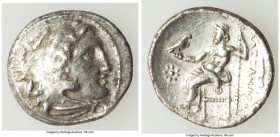 MACEDONIAN KINGDOM. Alexander III the Great (336-323 BC). AR drachm (4.04 gm, 19mm, 11h). VF, scratches. Posthumous issue of Colophon, ca. 322-317 BC....