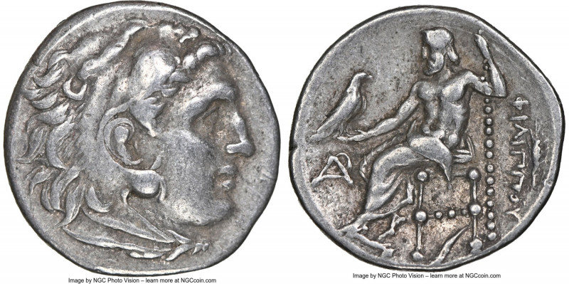 MACEDONIAN KINGDOM. Philip III Arrhidaeus (323-317 BC). AR drachm (18mm, 5h). NG...