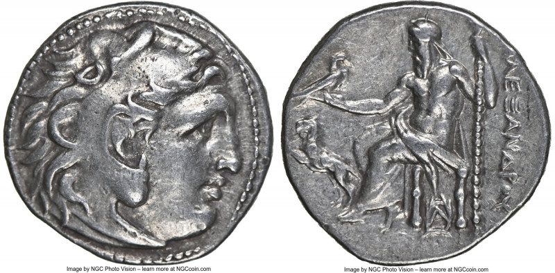 THRACIAN KINGDOM. Lysimachus (305-281 BC). AR drachm (18mm, 1h). NGC Choice VF. ...