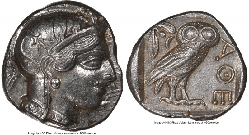 ATTICA. Athens. Ca. 440-404 BC. AR tetradrachm (25mm, 17.19 gm, 3h). NGC Choice ...