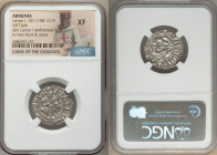 Cilician Armenia. Levon I 4-Piece Lot of Certified Trams ND (1198-1219) XF NGC, 22mm. Levon I enthroned / Two lions & Cross. Sold as is, no returns. ...