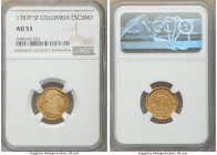 Charles III gold Escudo 1787 P-SF AU53 NGC, Popayan mint, KM48.2a.

HID09801242017

© 2022 Heritage Auctions | All Rights Reserved