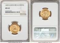 Republic gold 10 Colones 1899 MS62 NGC, Philadelphia mint, KM140. AGW 0.2251 oz. 

HID09801242017

© 2022 Heritage Auctions | All Rights Reserved