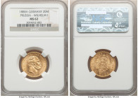 Prussia. Wilhelm I gold 20 Mark 1888-A MS62 NGC, Berlin mint, KM505. Last year of this type. Very nice for assigned grade. AGW 0.2305 oz. 

HID09801...