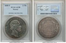 Saxony. Friedrich August II 2 Taler 1850-F AU58 PCGS, Dresden mint, KM1149, Dav-874.

HID09801242017

© 2022 Heritage Auctions | All Rights Reserv...