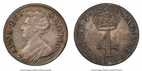Anne Maundy 4 Pence 1710 MS62 PCGS, KM515, S-3595B. Large Crown. 

HID09801242017

© 2022 Heritage Auctions | All Rights Reserved