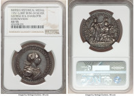 George III silver "Coronation" Medal 1761 AU55 NGC, BHM-24, Eimer-694. 34mm. By Lorenz Natter. Coronation of George III & Charlotte. 

HID0980124201...