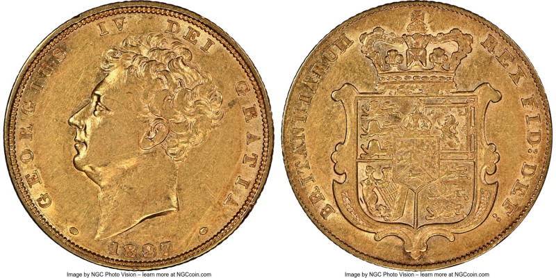 George IV gold Sovereign 1827 VF30 NGC, KM696, S-3801.

HID09801242017

© 20...