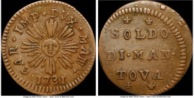 Mantua. Karl VI Soldo 1731 VF30 Brown NGC, KM248, MIR-756. Ex. Eric P. Newman Collection

HID09801242017

© 2022 Heritage Auctions | All Rights Re...
