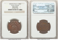 Papal States. Leo XII Mezzo (1/2) Baiocco Anno III (1826)-R MS64 Brown NGC, Rome mint, KM1296.

HID09801242017

© 2022 Heritage Auctions | All Rig...