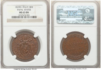 Papal States. Pius VIII Baiocco Anno I (1829)-R MS63 Brown NGC, Rome mint, KM1301.

HID09801242017

© 2022 Heritage Auctions | All Rights Reserved...
