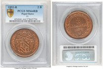 Papal States. Pius IX 2 Baiocchi Anno VI (1852)-R MS64 Red and Brown PCGS, Rome mint, KM1344.

HID09801242017

© 2022 Heritage Auctions | All Righ...