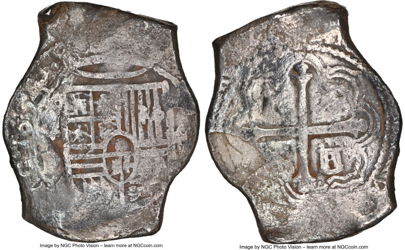 Philip IV Cob 8 Reales 1654 Mo-P VF Details (Environmental Damage) NGC, Mexico c...