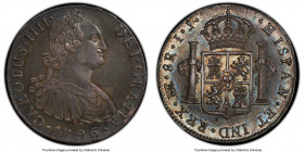Charles IV 8 Reales 1796 LM-IJ AU55 PCGS, Lima mint, KM197, Calico-913. Pleasing surfaces richly toned. 

HID09801242017

© 2022 Heritage Auctions...