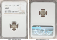 Republic 1/4 Real 1826-LIMA MS63 NGC, Lima mint, KM143.1. Lightly toned over reflective fields. 

HID09801242017

© 2022 Heritage Auctions | All R...