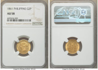 Spanish Colony. Isabel II gold 2 Pesos 1861 AU58 NGC, Manila mint, KM143.

HID09801242017

© 2022 Heritage Auctions | All Rights Reserved