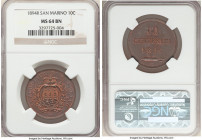 Republic 10 Centesimi 1894-R MS64 Brown NGC, KM2. Cobalt toning. 

HID09801242017

© 2022 Heritage Auctions | All Rights Reserved