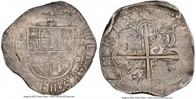 Philip II Cob 8 Reales 1590 S-D AU58 NGC, Seville mint, Cal-728. 27.33gm. Square "D". 

HID09801242017

© 2022 Heritage Auctions | All Rights Rese...