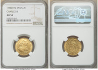 Charles III gold 2 Escudos 1788 M-M AU55 NGC, Madrid mint, KM417.1a. 

HID09801242017

© 2022 Heritage Auctions | All Rights Reserved