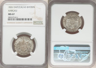 Aargau. Canton Batzen 1826 MS67 NGC, KM21. Satin cartwheel luster, light khaki toning. 

HID09801242017

© 2022 Heritage Auctions | All Rights Res...