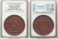 Confederation bronze "Zurich - Winterthur Shooting Festival" Medal 1895 MS65 Brown NGC, Richter-1756d. 45mm.

HID09801242017

© 2022 Heritage Auct...