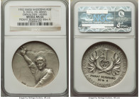 Confederation silver "Obwalden - Kerns Shooting Festival" Medal 1932 MS64 NGC, Richter-1047a. 40mm. Awarded to Pignat Bernhard 50m A. 

HID098012420...