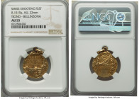 Confederation gold "Ticino - Bellinzonia Shooting Festival" ND AU55 NGC, Richter-1519a. 22mm. Looped as issued. 18k gold. 

HID09801242017

© 2022...