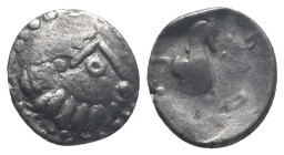 Celtic, Eastern Europe. 3rd-2nd centuries BC.AR Drachm, Imitations of Philip II of Macedon. 1.47gr,
