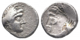 GAUL. Massalia. Circa 125-90 BC. AR Drachm or Tetrobol 2,54gr. Draped bust of Artemis to right, wearing stephane and with bow and quiver over her shou...