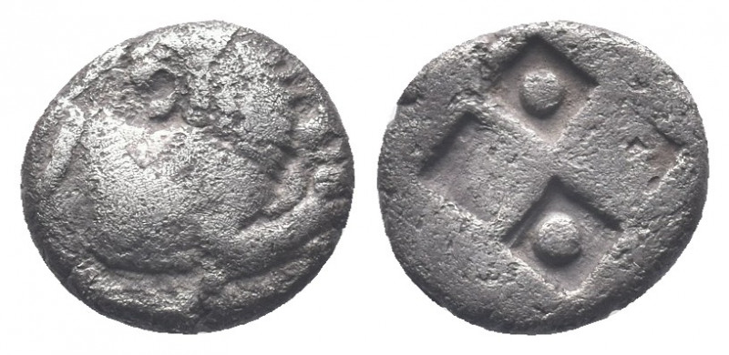 Thrace, Thracian Chersonesos, 'Kardia' AR Diobol 1,26gr. Circa 357-320 BC. Forep...