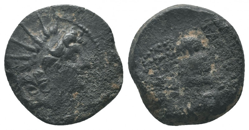 SELEUKID KINGS of SYRIA. Cleopatra Thea & Antiochos VIII. 125-121 BC. AE 4.76gr