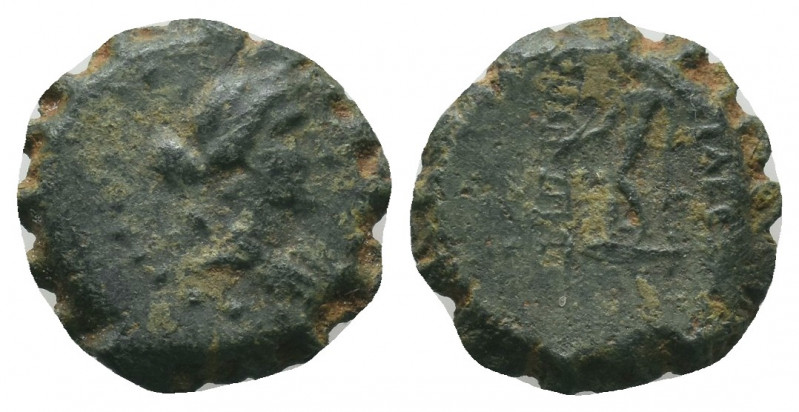 SELEUKID KINGS of SYRIA. Antiochos VII Euergetes (Sidetes). 138-129 BC. AE 2.58g...