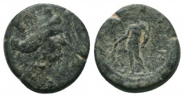 Greek Cilicia, Elaiussa-Sebaste Æ 19mm. Circa 1st century BC. AE 4.15gr