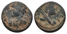 Roman Provincial Mesopotamia. Edessa. Elagabalus. AE 3.38gr