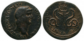 CILICIA, Olba. Nero, with Polemo II, King of Pontus. AD 54-68. AE 9,12gr