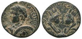 MESOPOTAMIA. Edessa. Elagabal (218-222). AE 6.44gr