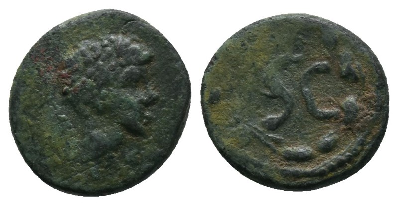 SYRIA. Seleucis and Pieria. Antioch. Lucius Verus? (161-169). AE 1.85gr Rare den...